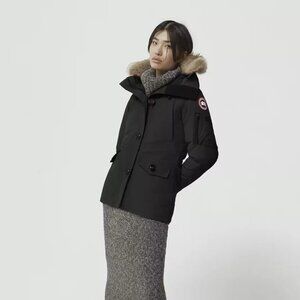 Canada Goose Montebello Parka Heritage Jacket XS Black Fur Trimmed Hood